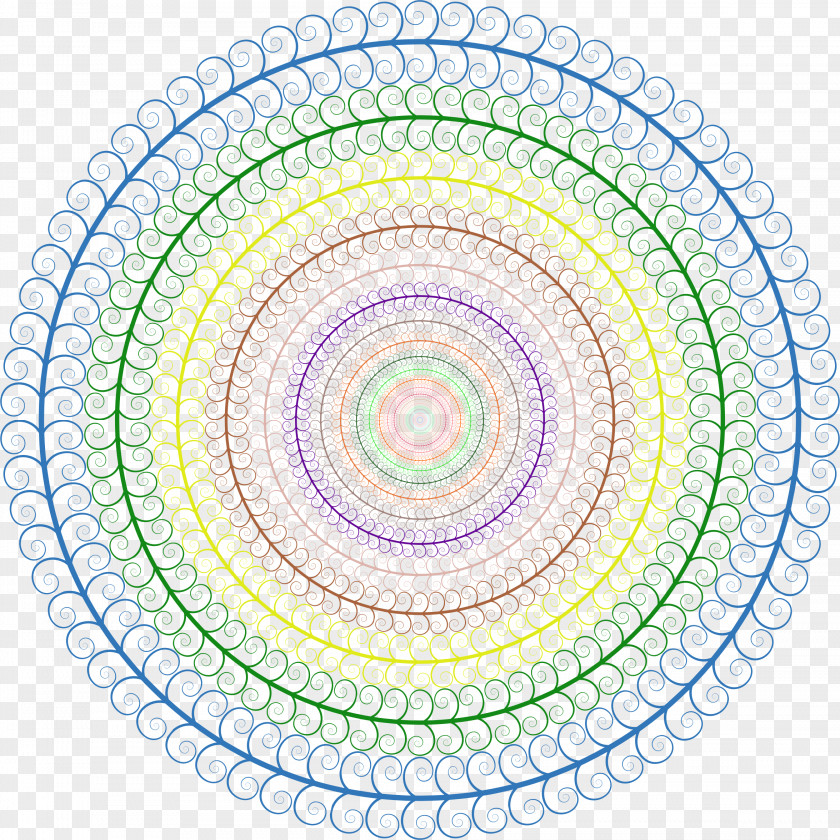 Magic Circle Spiral Desktop Wallpaper PNG