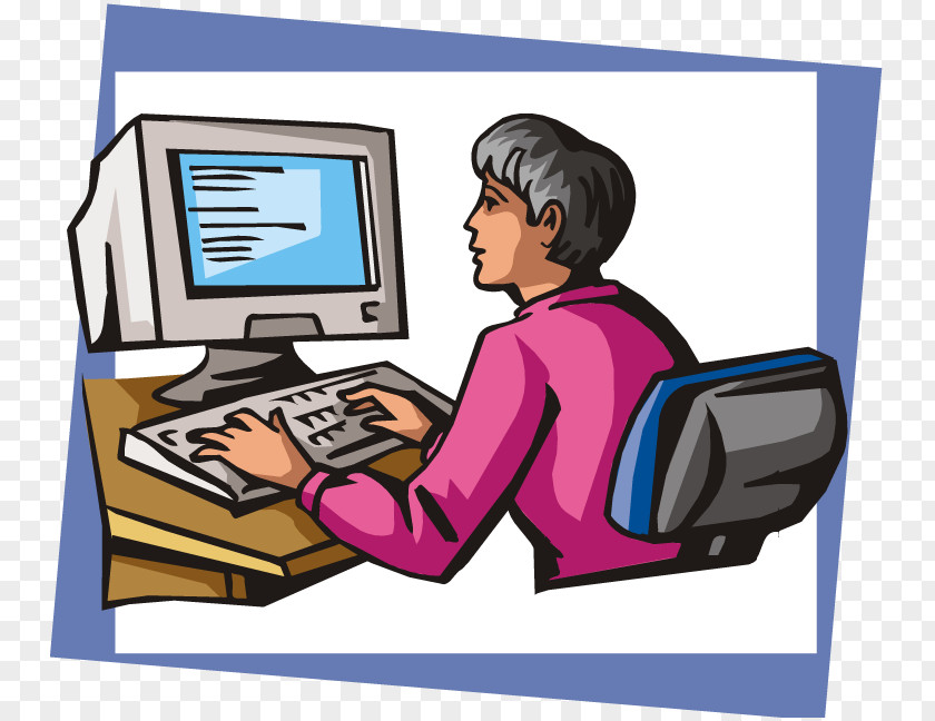 Programming Man Cliparts Computer Operator Data Entry Clerk Clip Art PNG