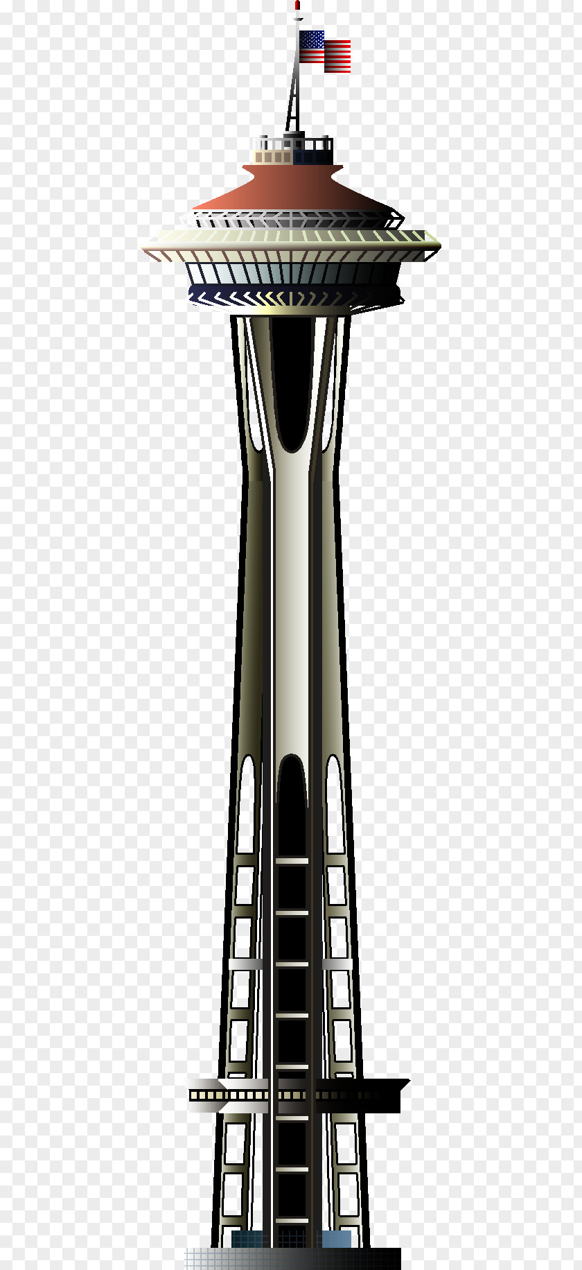 Space Needle Drawing Clip Art PNG