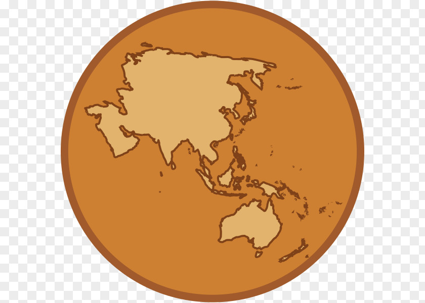 World Map Globe Oceania PNG