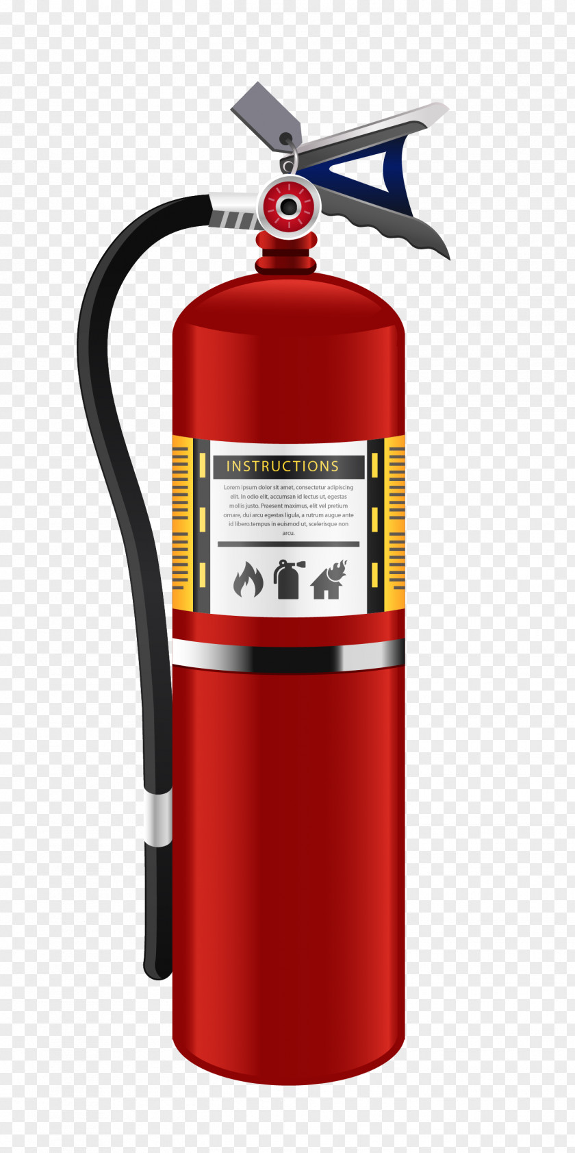 Fire Extinguisher Realistic Vector Material Class PNG