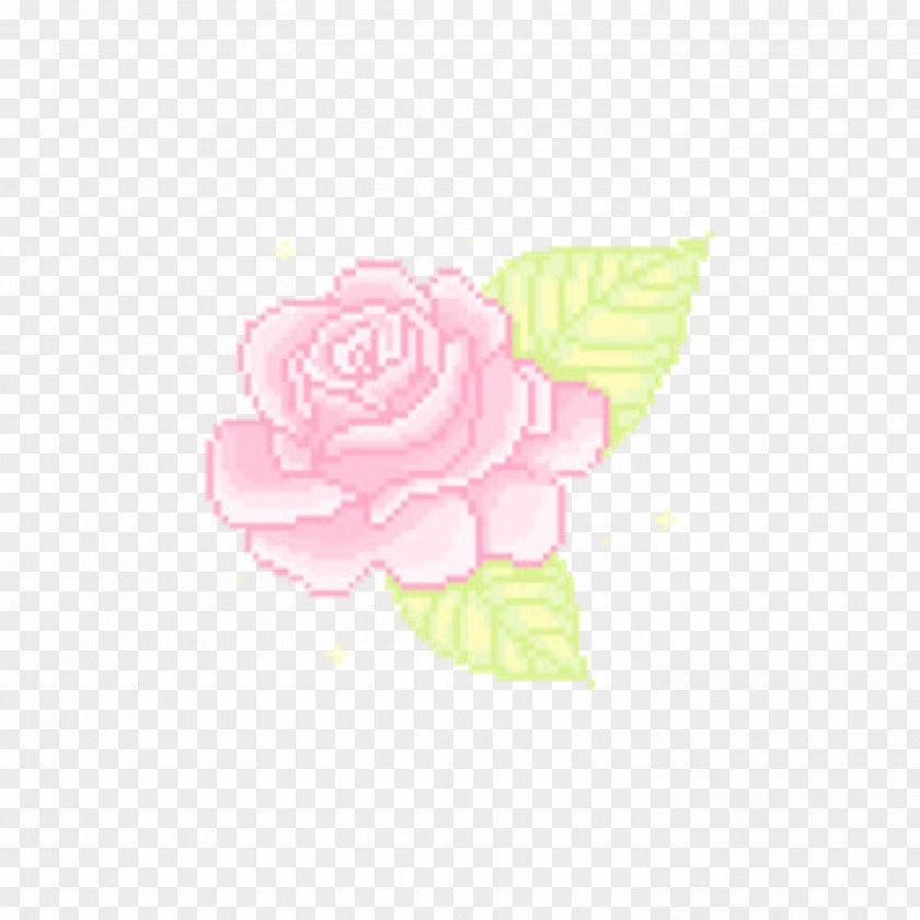 Flower Garden Roses Pixel Kawaii PNG