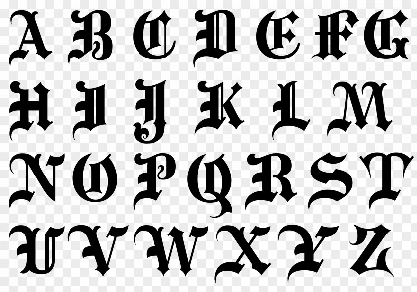 Font Alphabet Blackletter Script Typeface Cursive PNG
