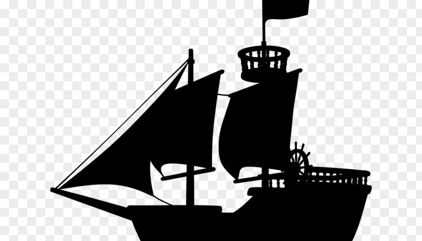 Sailboat Sail Vehicle Ship Watercraft Boat Black-and-white PNG