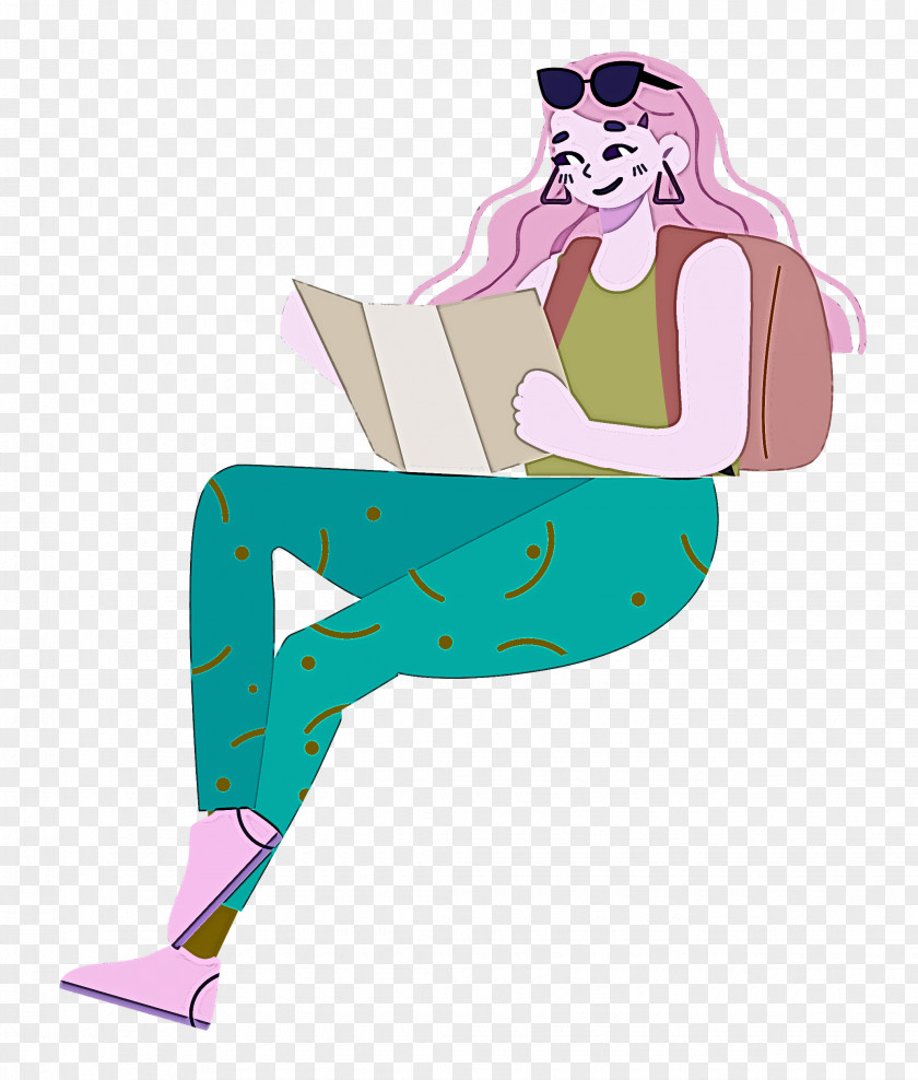 Sitting Girl Lady PNG