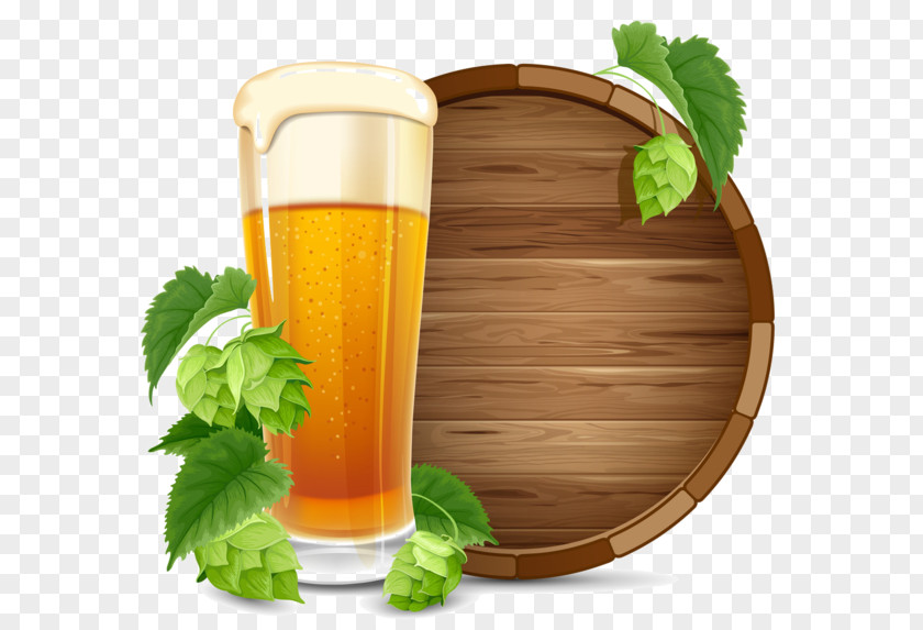 Beer Glasses Ale Hops Barrel PNG