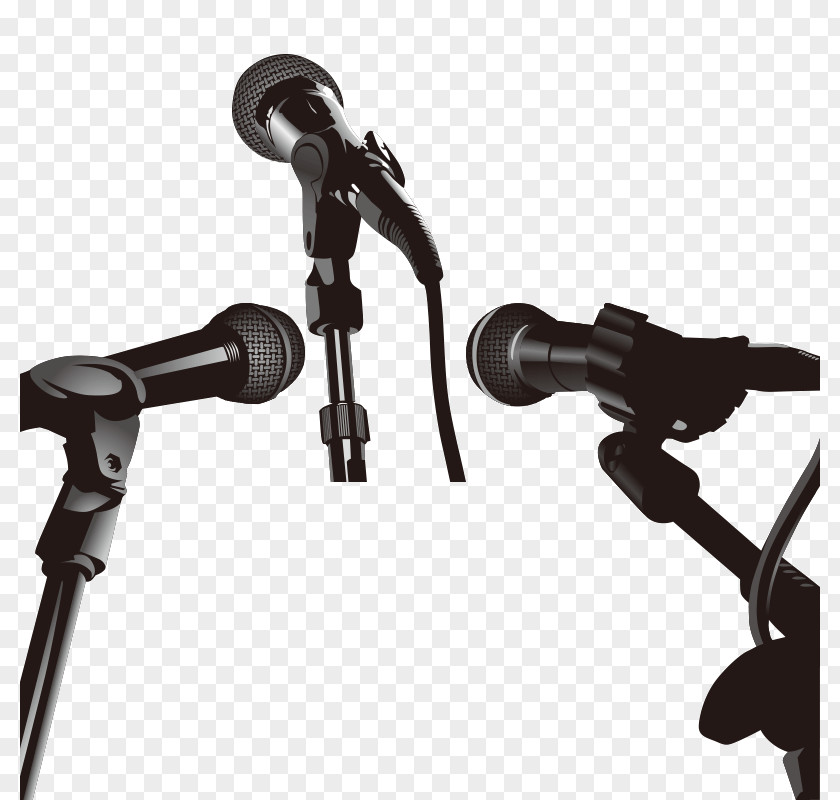 Microphone News Conference Convention Stock Photography PNG