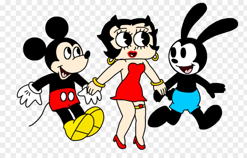 Oswald The Lucky Rabbit Mickey Mouse Betty Boop Cartoon Drawing PNG