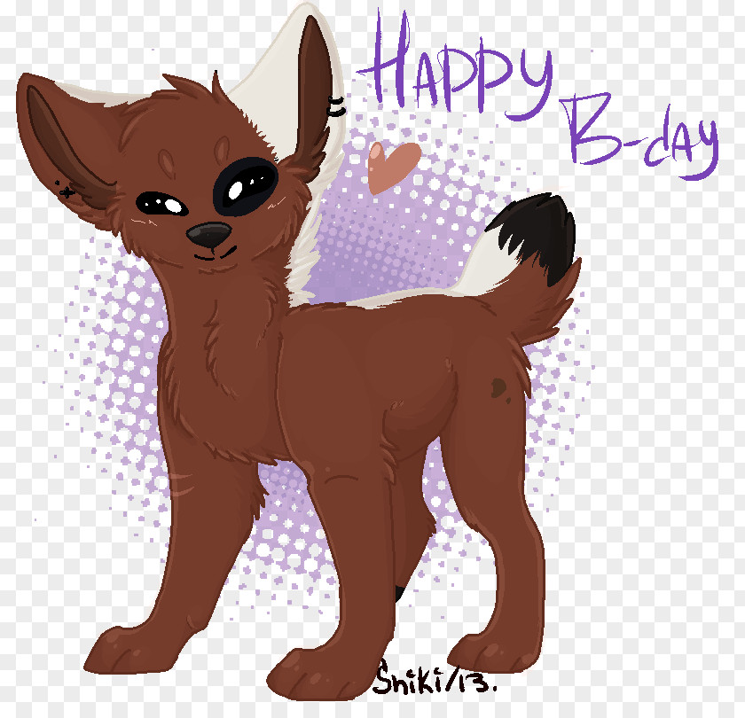 Happy B.day Whiskers Dog Cat Deer Fur PNG