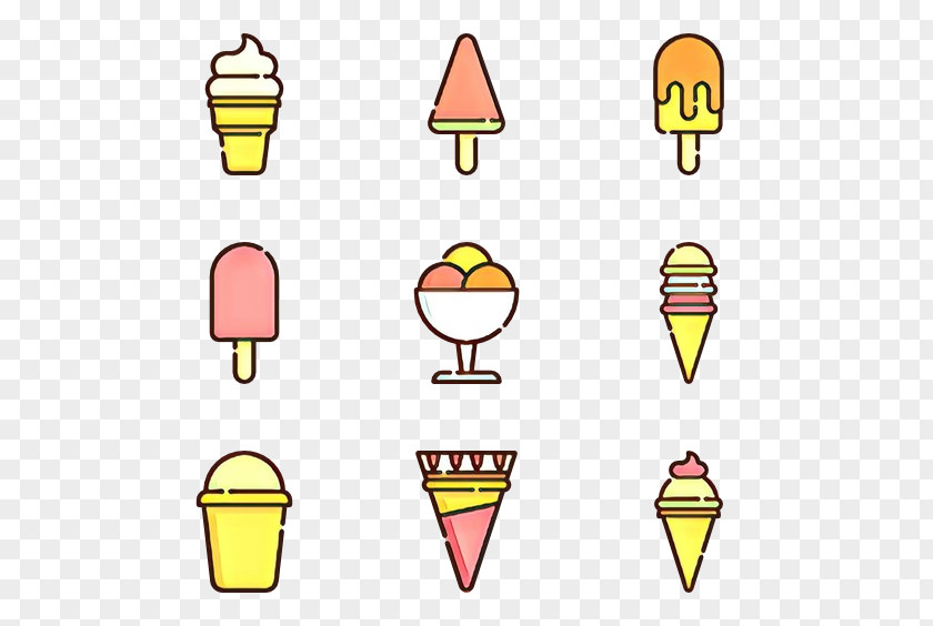 Signage Sign Yellow Cone Cartoon Line PNG