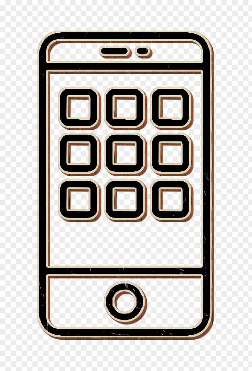 Telephony Communication Device Essential Set Icon Smartphone PNG