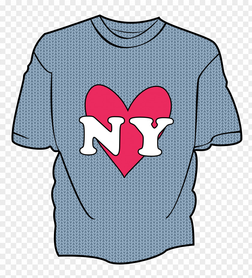 Blue Heart T-shirt Sleeve PNG