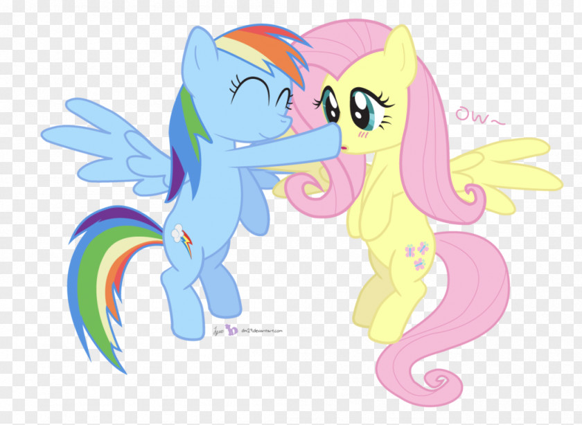 Horse Pony Fluttershy Rainbow Dash Female PNG