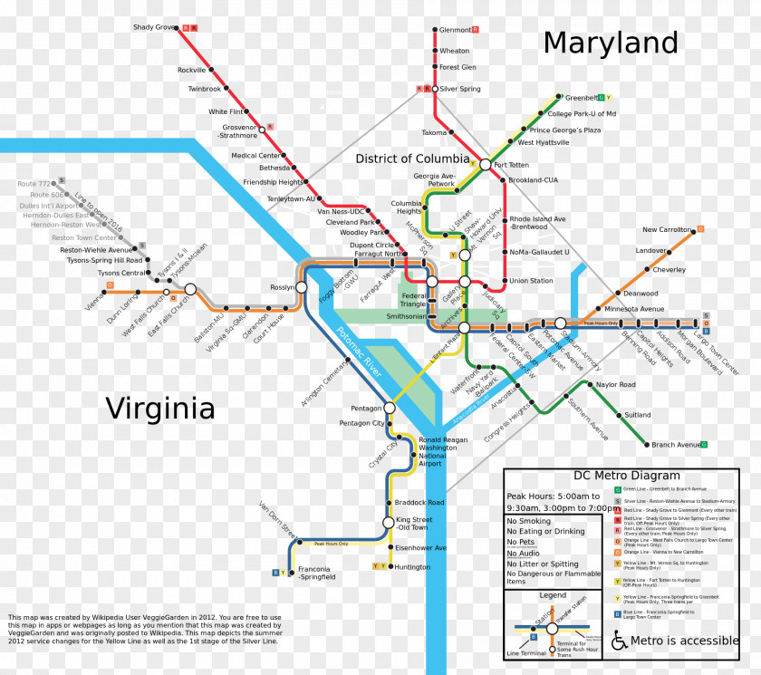 Metro Washington, D.C. Washington Metropolitan Area Transit Authority Map PNG