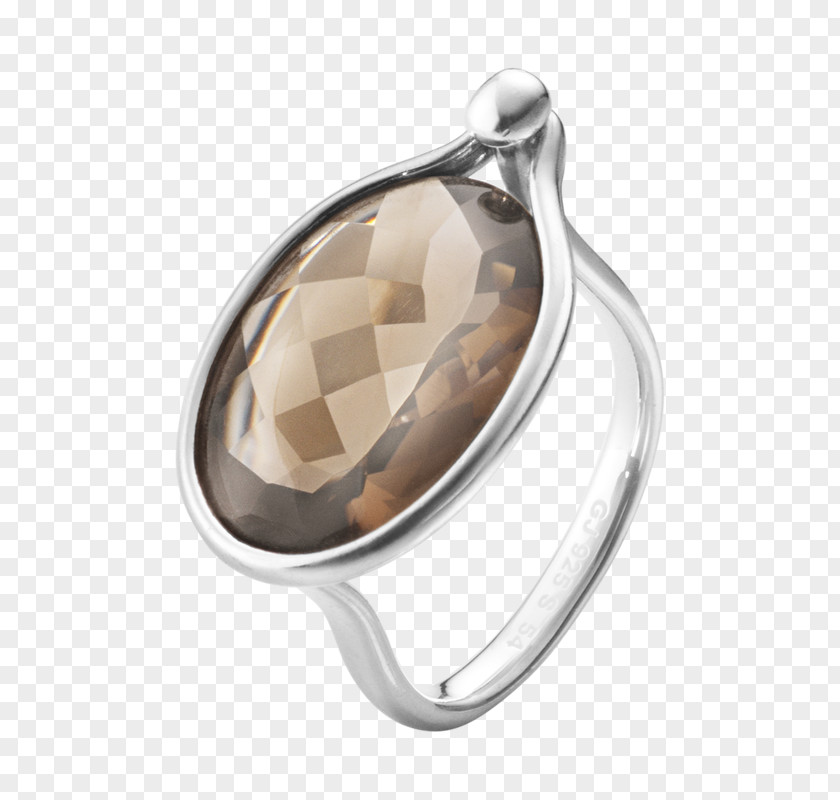 Silver Ring Jewellery Smoky Quartz Sterling PNG