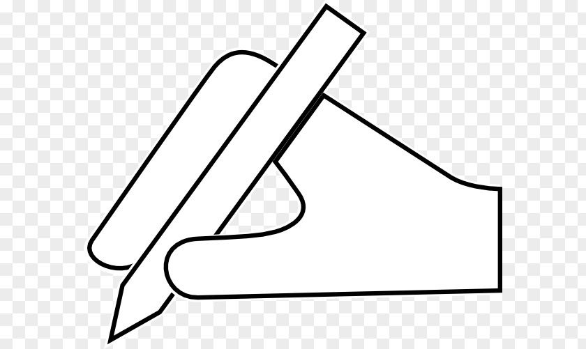 Hand With Pen Pencil Writing Clip Art PNG