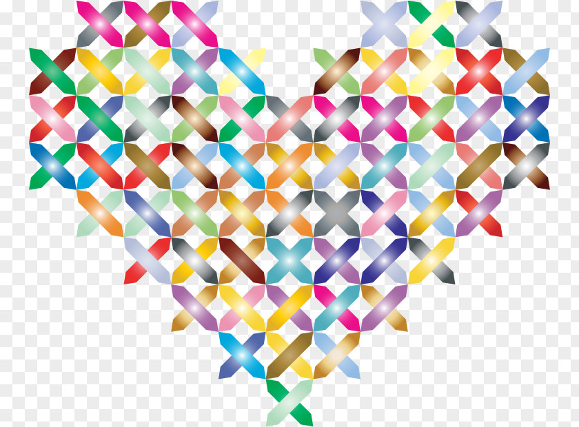Heart With Cross Clip Art Cross-stitch PNG