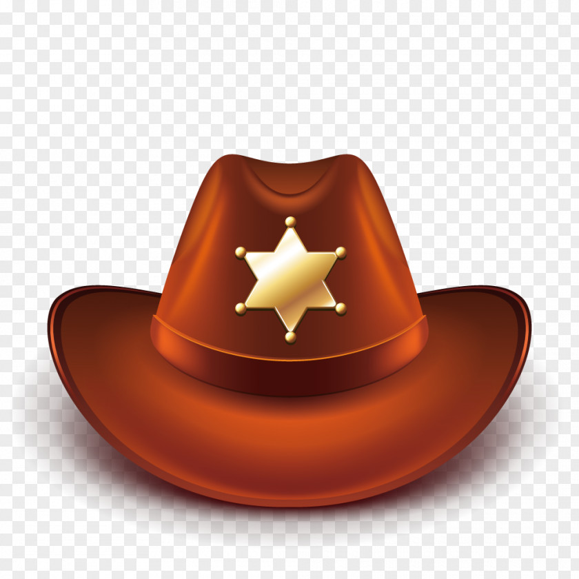 Vector Brown Hat N Boots Cowboy Clip Art PNG