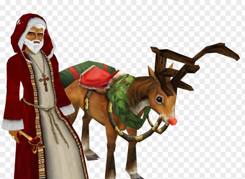 Bajrang Bali Reindeer Christmas Ornament Figurine Character PNG