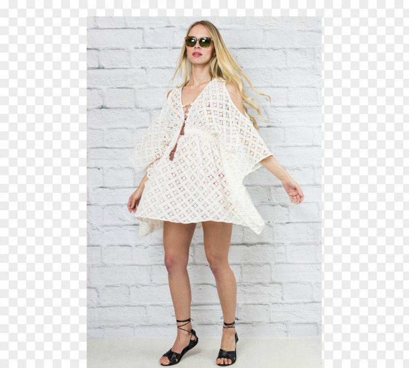 Dress Polka Dot Shoulder Fashion Cocktail PNG