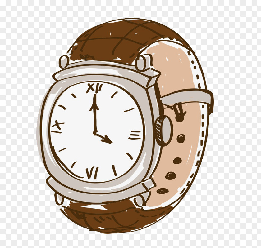 Home Accessories Hardware Accessory Analog Watch Brown Clock PNG