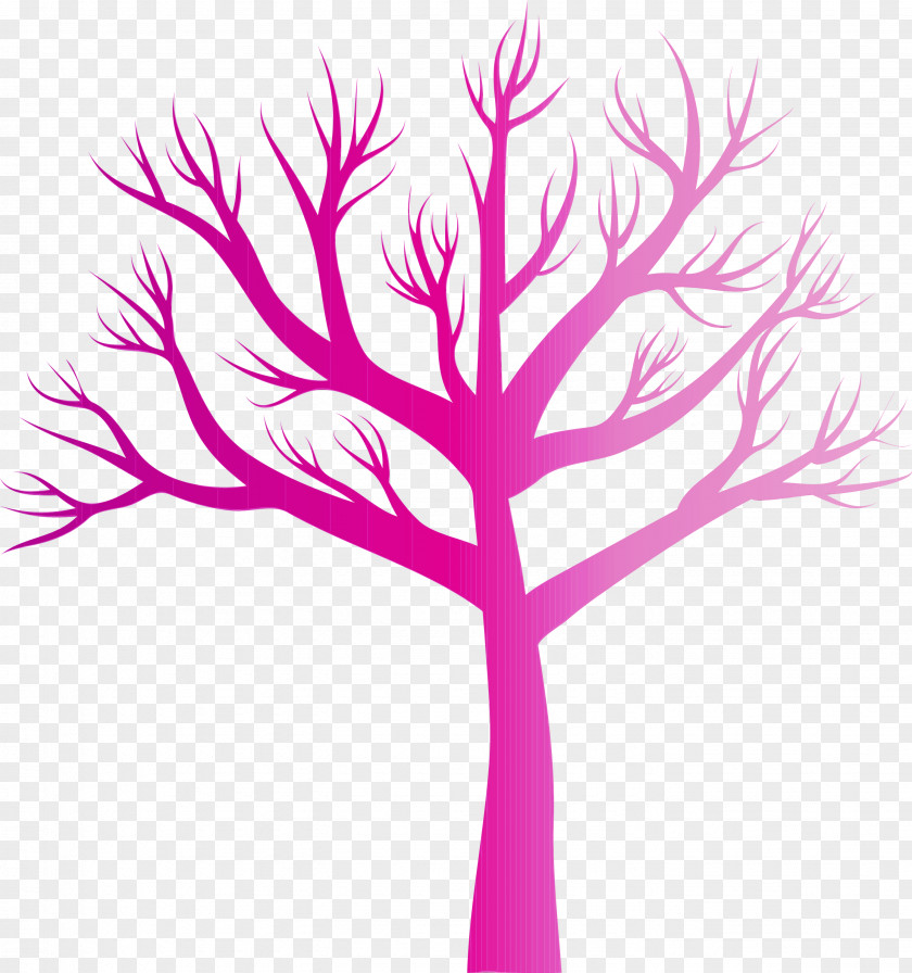 Pink Tree Leaf Branch Plant PNG