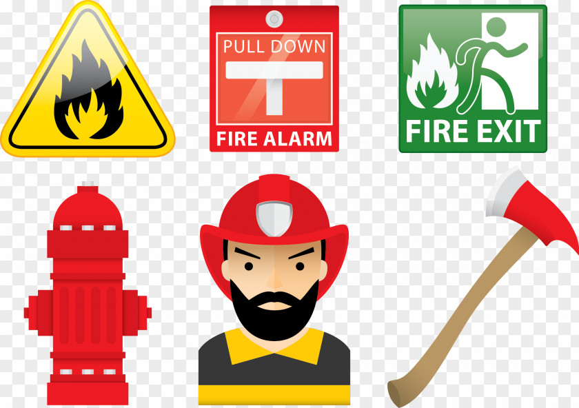 Vector Firefighter Firefighting PNG