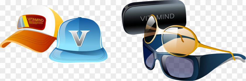 Vector Hat And Sunglasses Designer PNG