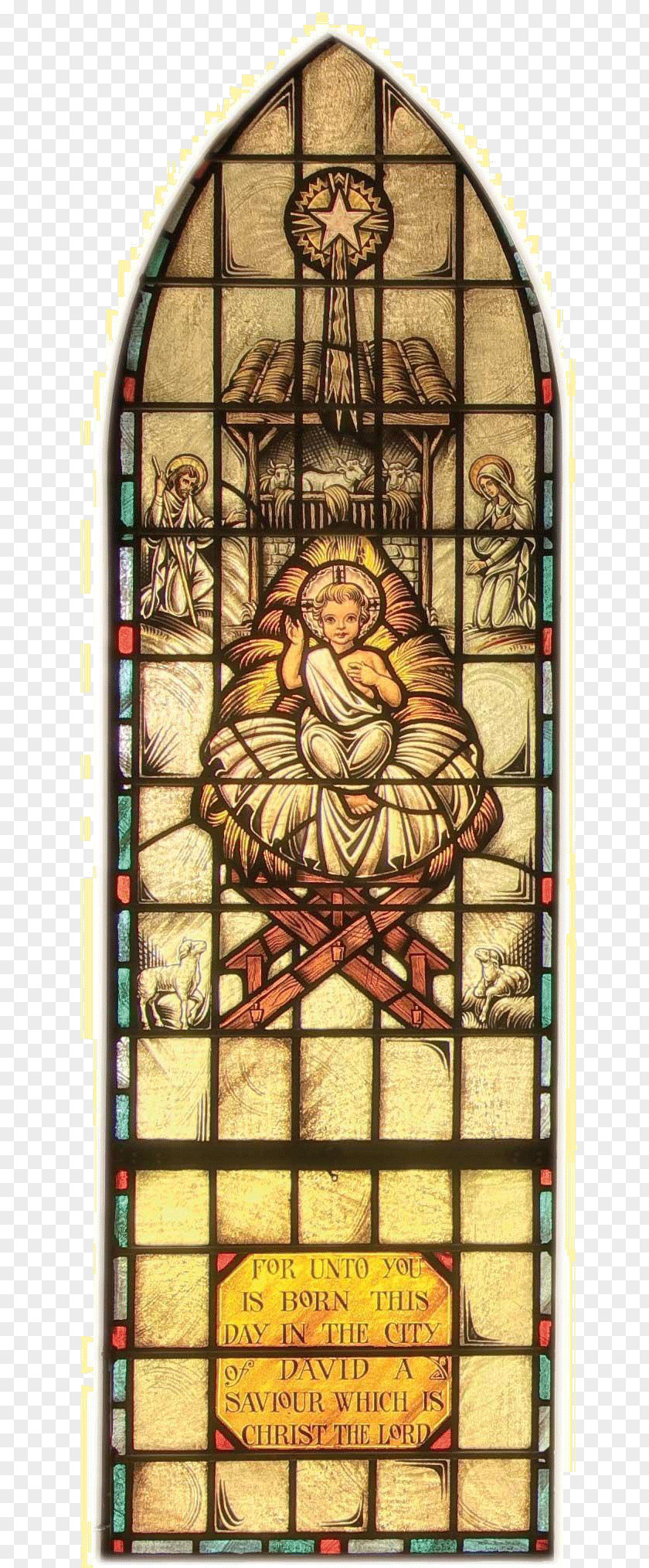 Catholic Stained Glass Window Clip Art PNG