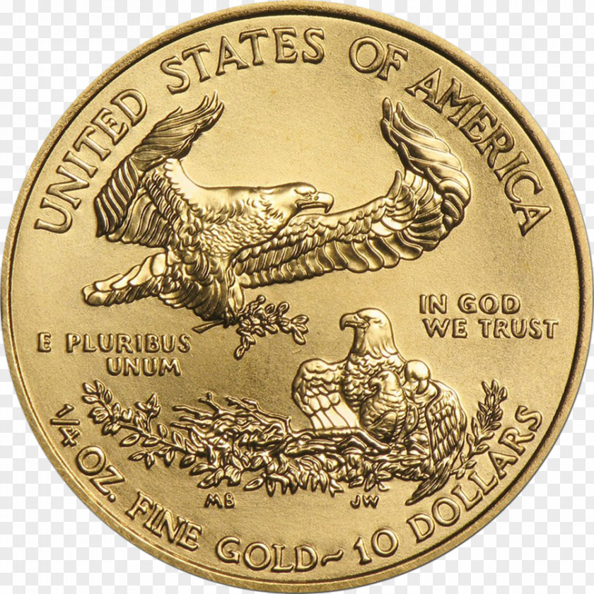 Gold Coins Usa American Eagle Bullion Coin PNG