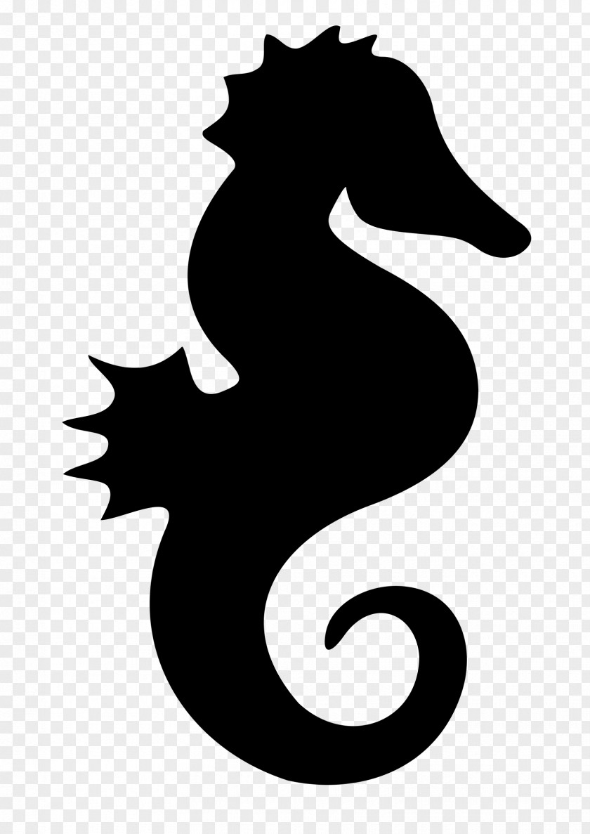 Jellyfish Seahorse Silhouette Clip Art PNG
