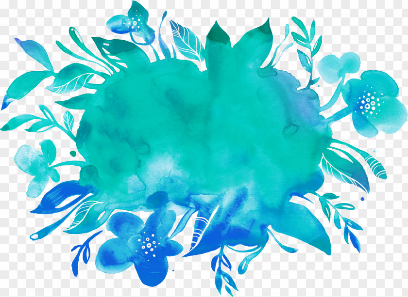 Nest Clipart Watercolor Painting Clip Art Blue PNG
