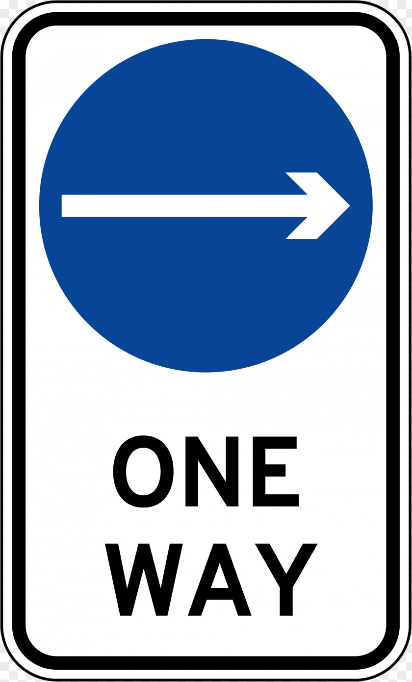 Road Sign One-way Traffic PNG