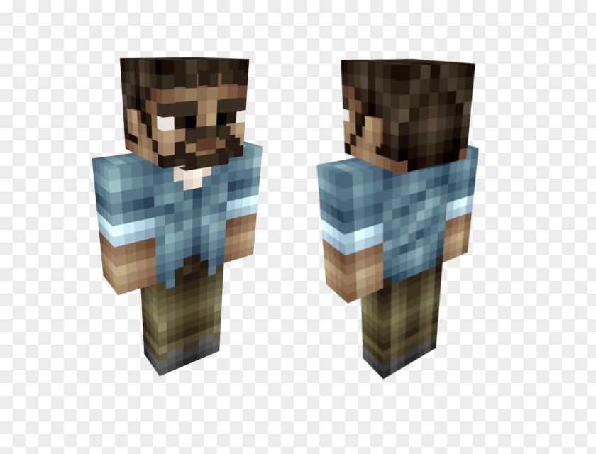 The Walking Dead Minecraft Lee Everret Roblox Skin PNG