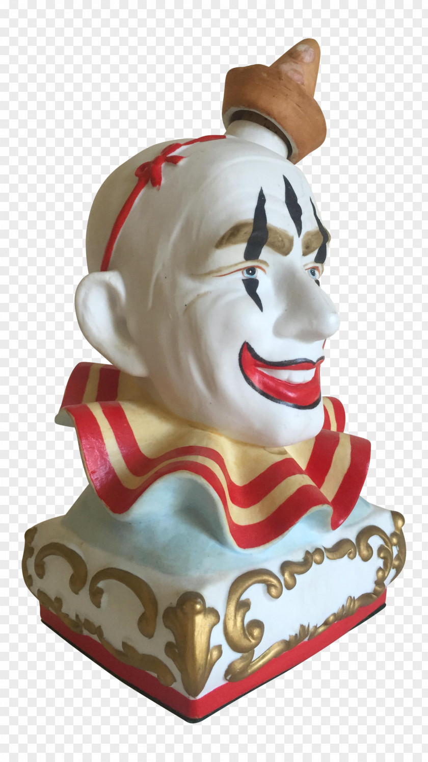 Clown Ceramic Figurine Mid-century Modern Chairish PNG