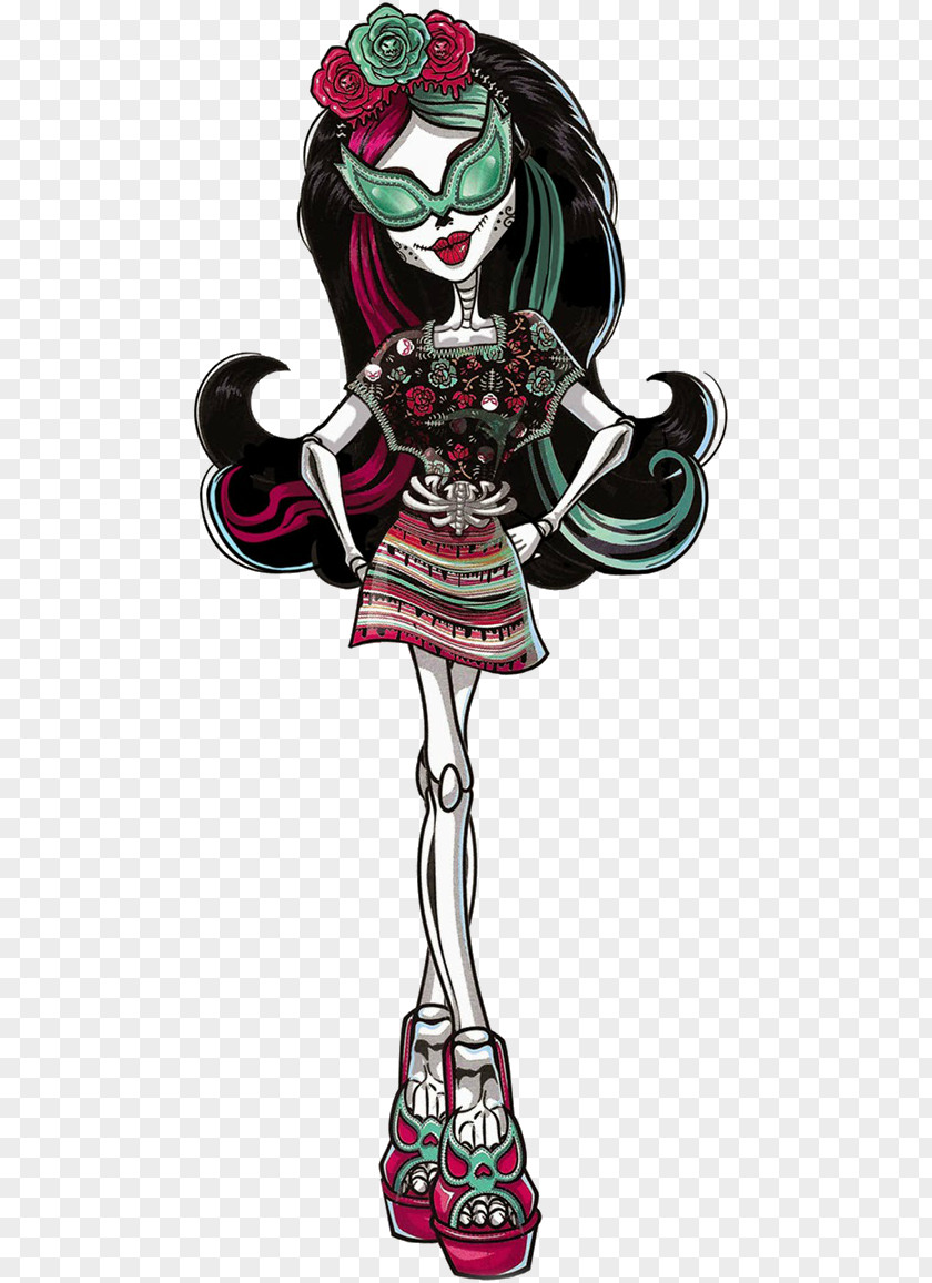 Doll Monster High Skelita Calaveras OOAK Frankie Stein PNG