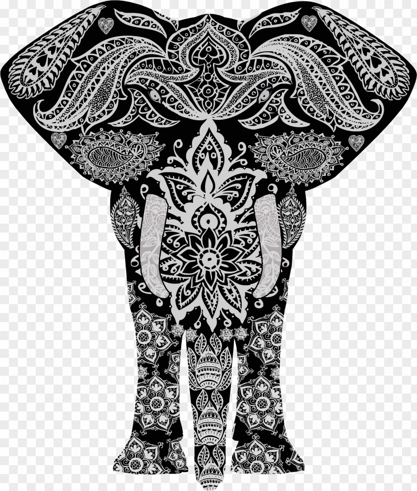 Elephant Motif Save The Elephants Ornament Clip Art PNG