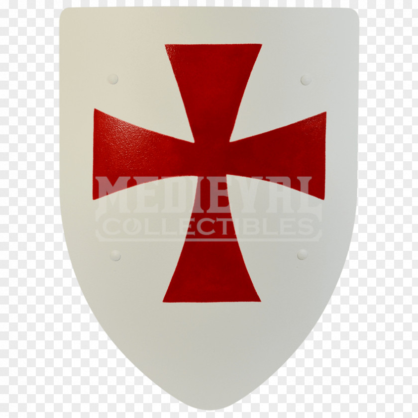 Hand-painted Classic Crusades Middle Ages Knights Templar Shield PNG