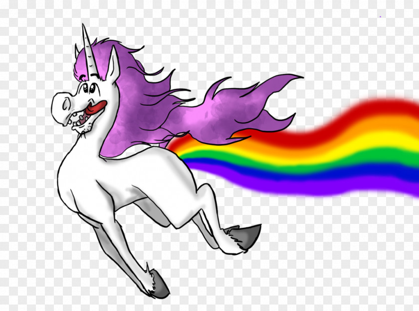 Rainbow Unicorn Cliparts Flatulence Legendary Creature Sticker PNG