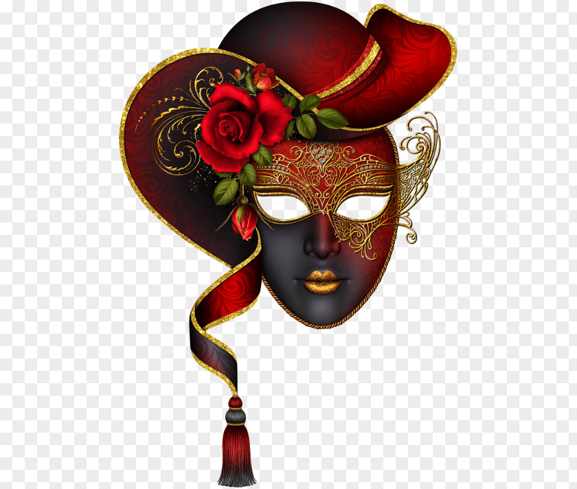 Red Mask Carnival Of Venice Masquerade Ball PNG