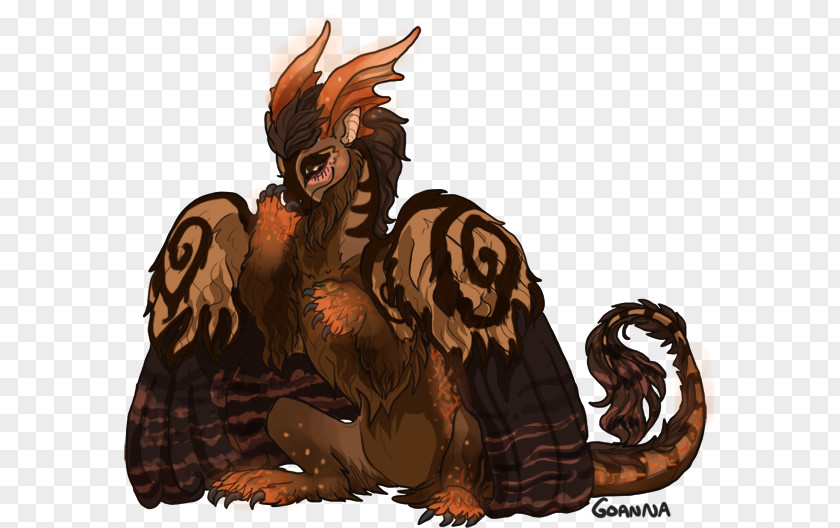 Demon Rooster Cartoon Legendary Creature PNG