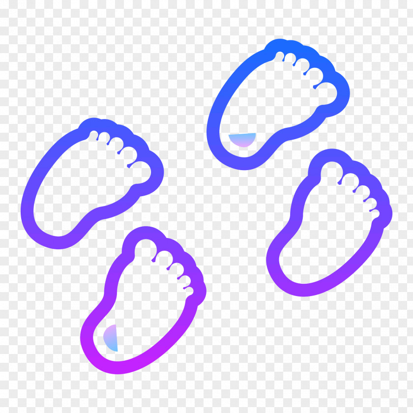 Footprints Watercolor Clip Art Image Drawing PNG