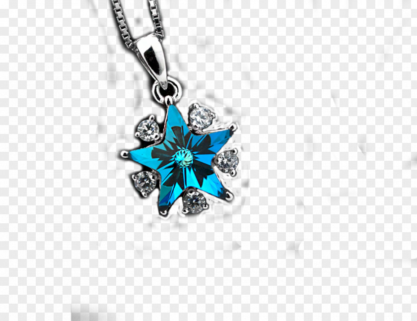 Blue Diamond Necklace Jewellery PNG