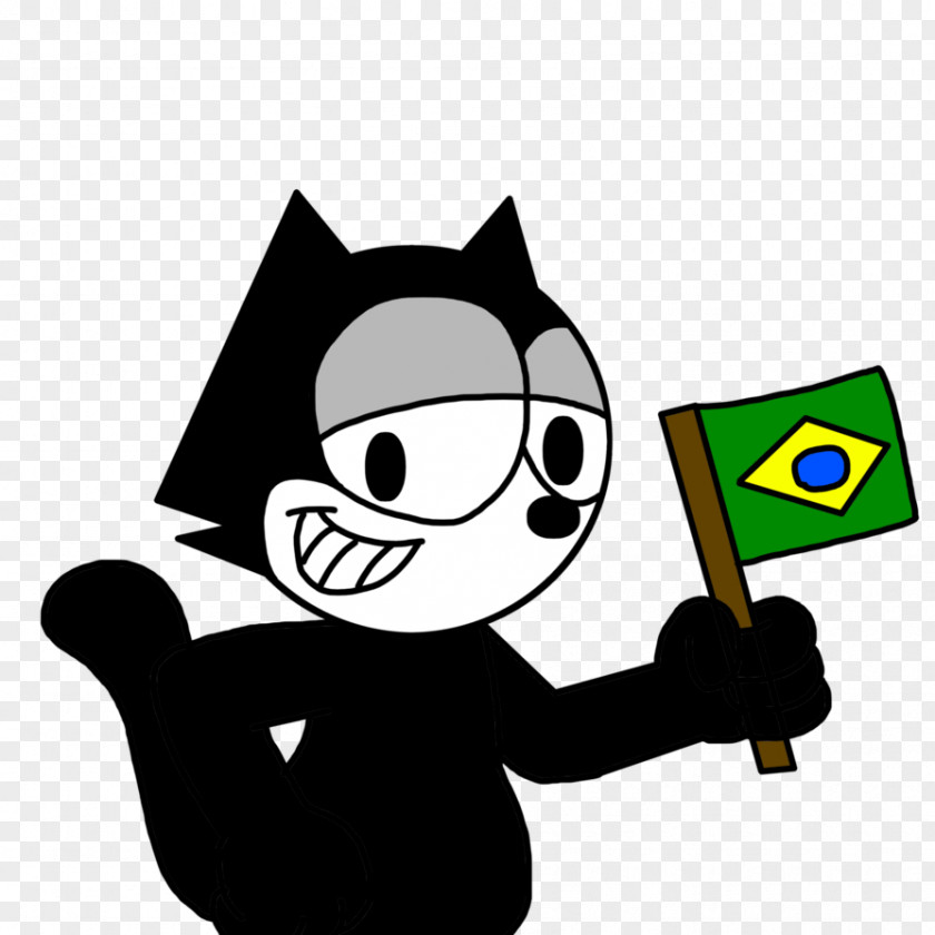 Cat Felix The Food Flag Of Brazil PNG