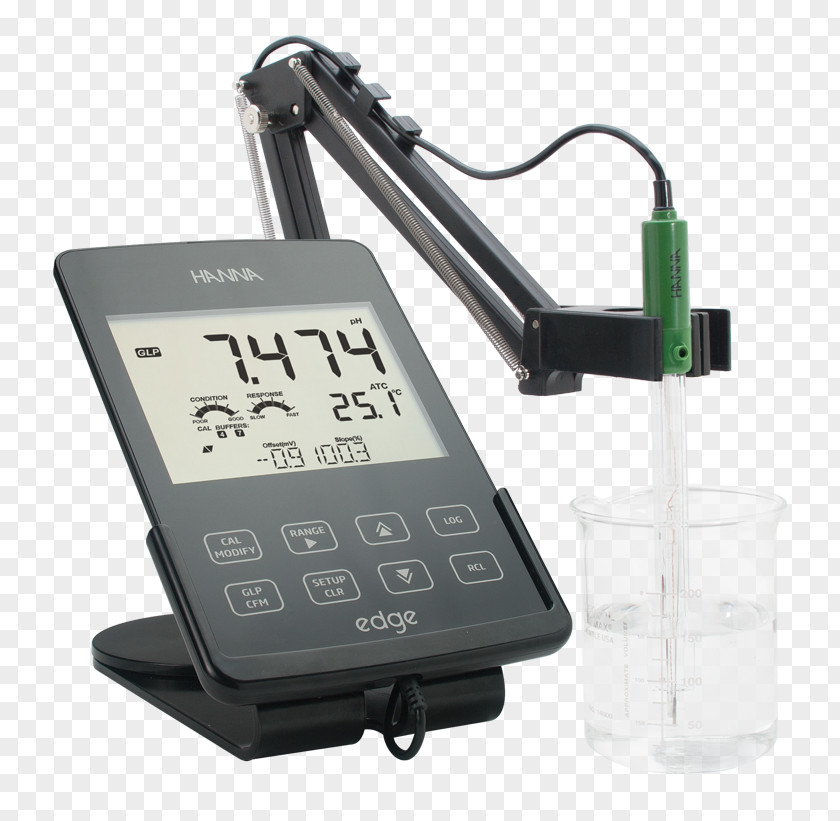 Edge PH Meter Hanna Instruments Electrical Conductivity Measurement Laboratory PNG