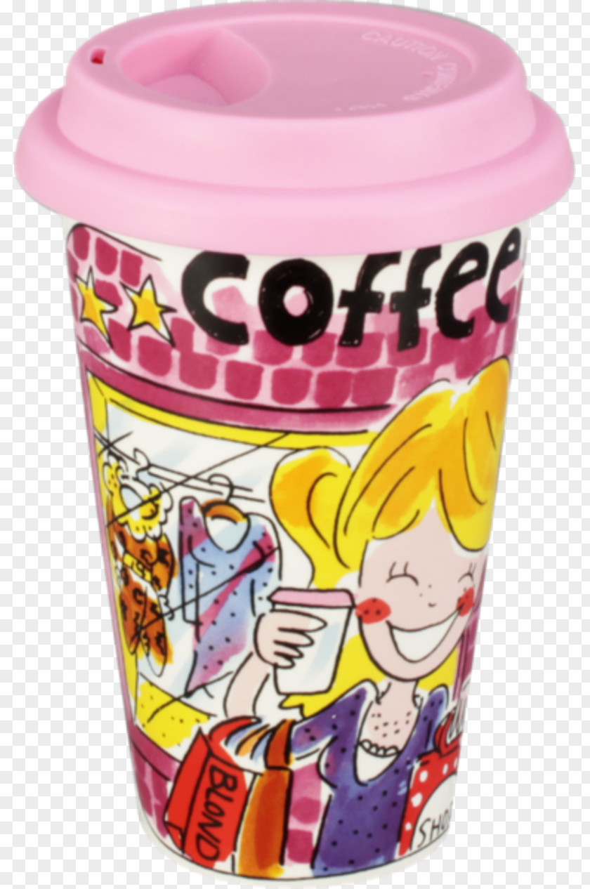 Mug Blond-Amsterdam Coffee To Go Drinkbeker PNG
