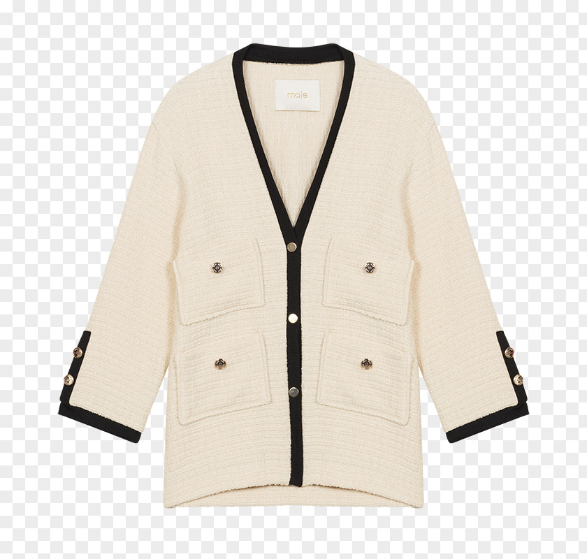 Tweed Blazer Jacket Outerwear Overcoat Maje Spring PNG