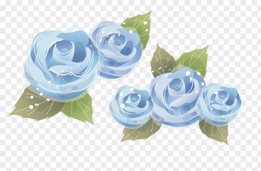 Vector Blue Rose Borders And Frames Picture Frame Clip Art PNG