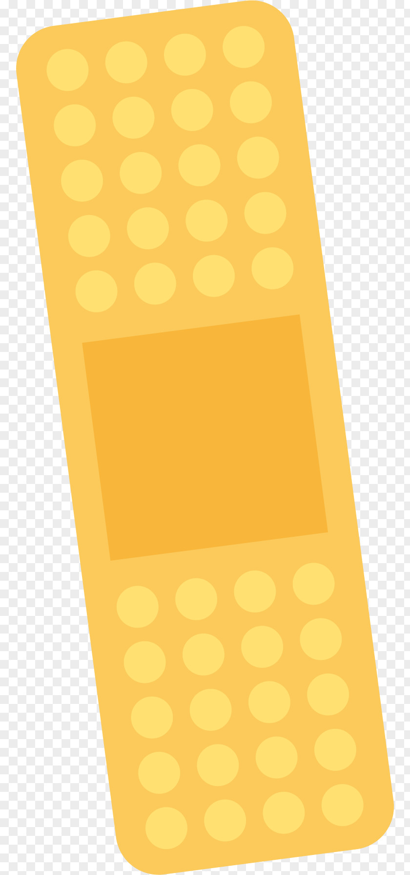 Yellow Band Aid Adhesive Bandage Computer File PNG