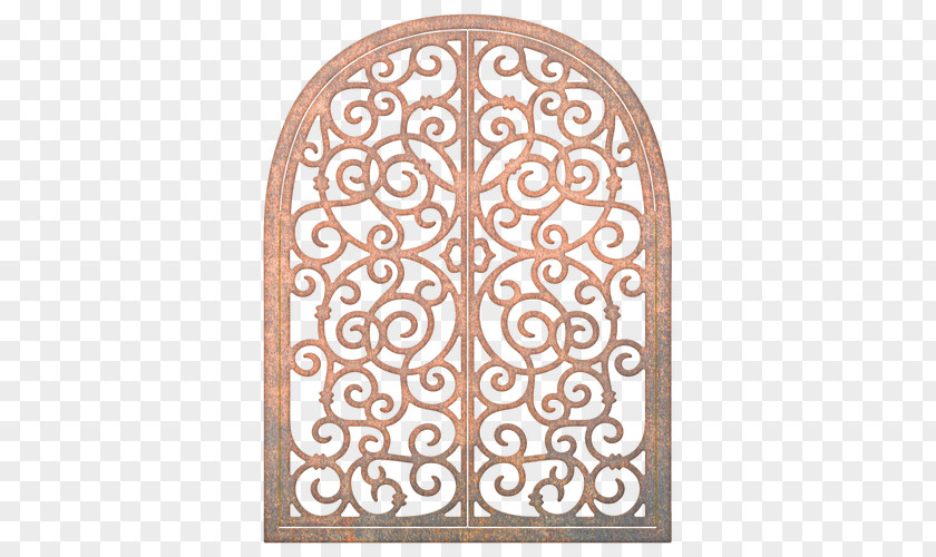 Iron Gate Window Cheery Lynn Designs Wrought Die Cutting PNG